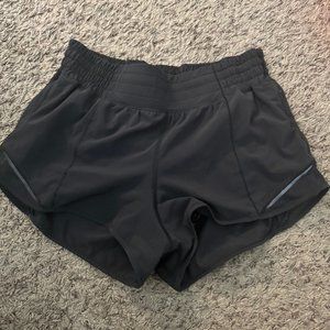 Black Lululemon Hotty Hot Shorts